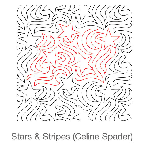 Stars & Stripes Longarm Pattern